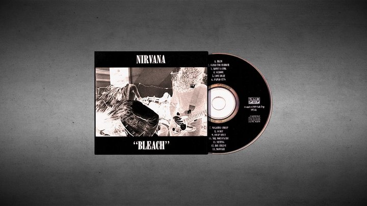 Nirvana Bleach Album 3D Model