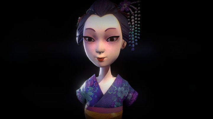 Miyuki, the maiko 3D Model
