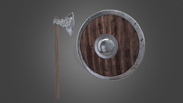 Viking Weapons 3D Model