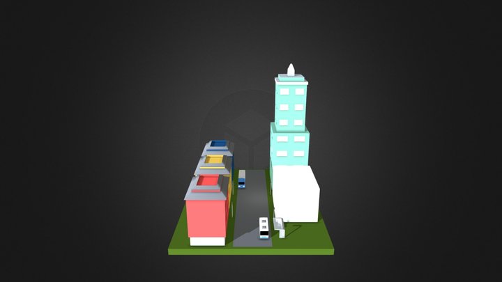 StylisedCityModel(Progress#4-Vehicles) 3D Model
