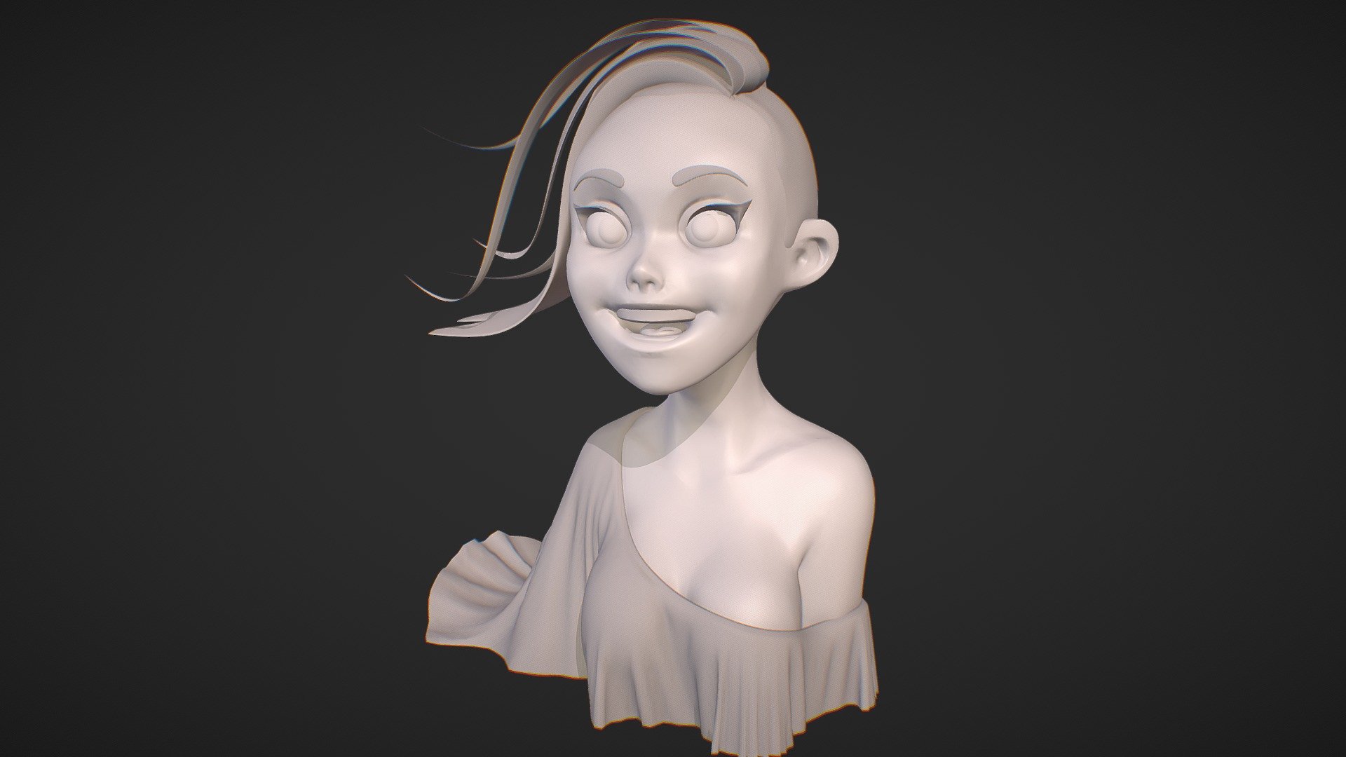 Girl sculpt 3D model by Foxilumi [03f18ac] Sketchfab