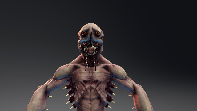 Six Eyed Thornbeast 3D Model