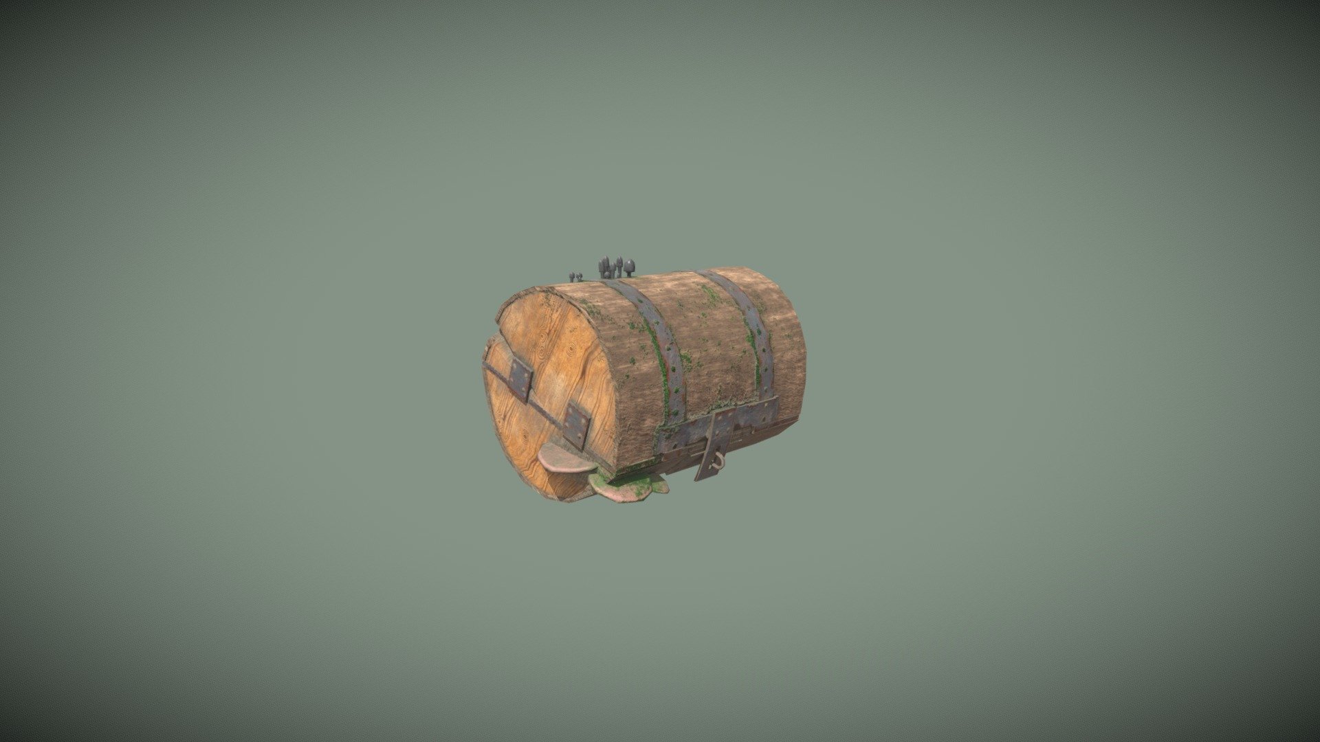 Wooden Forest Chest - Download Free 3D model by CalumTeeling [03f2378 ...
