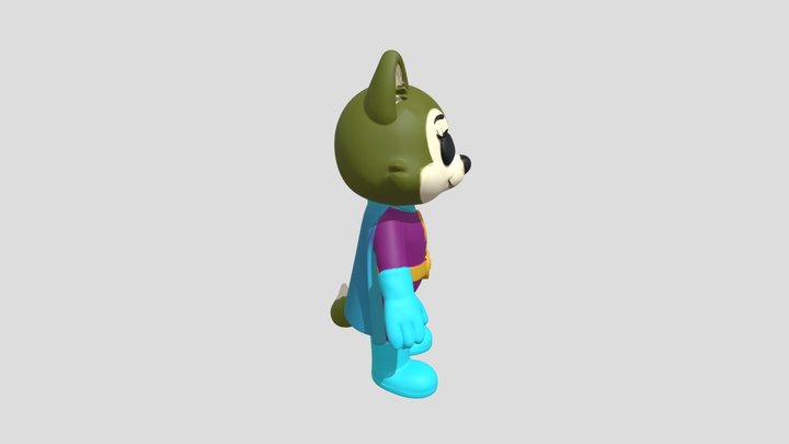 wolf+superhero+3d+model