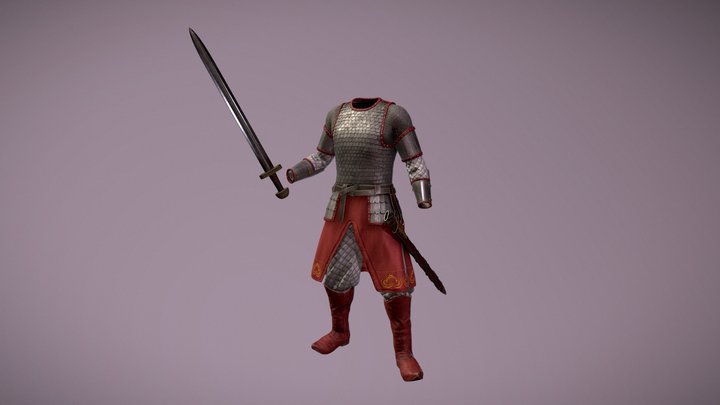 Medieval Armor Set 3D Model