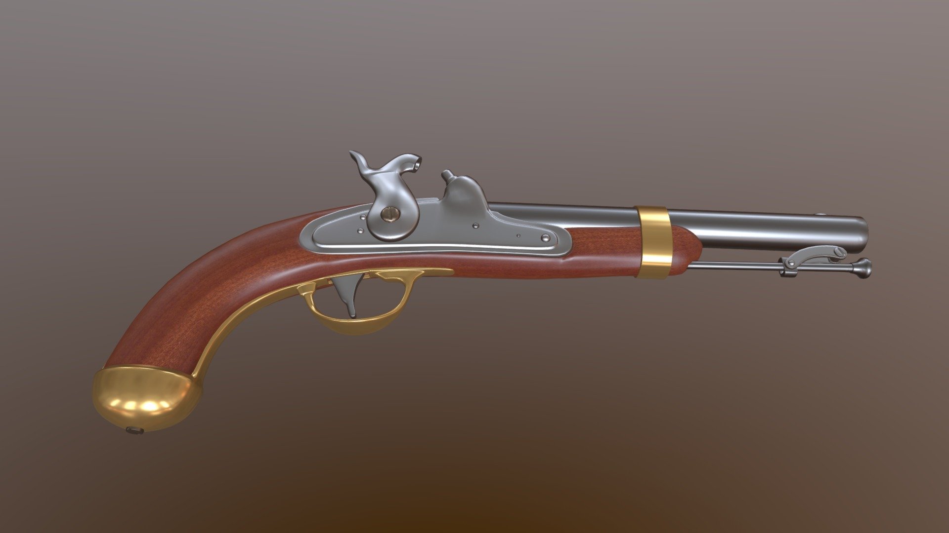 Pistol by H. Aston. 1842