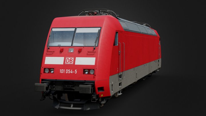 DB BR 101 -  traffic red livery 3D Model