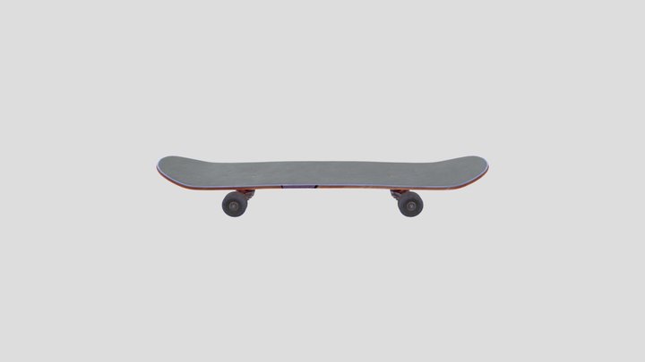 Skateboard texturing challenge 3D Model