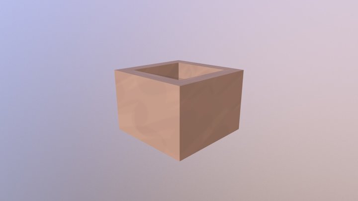 folder assignment - Wooden Box 3D Model
