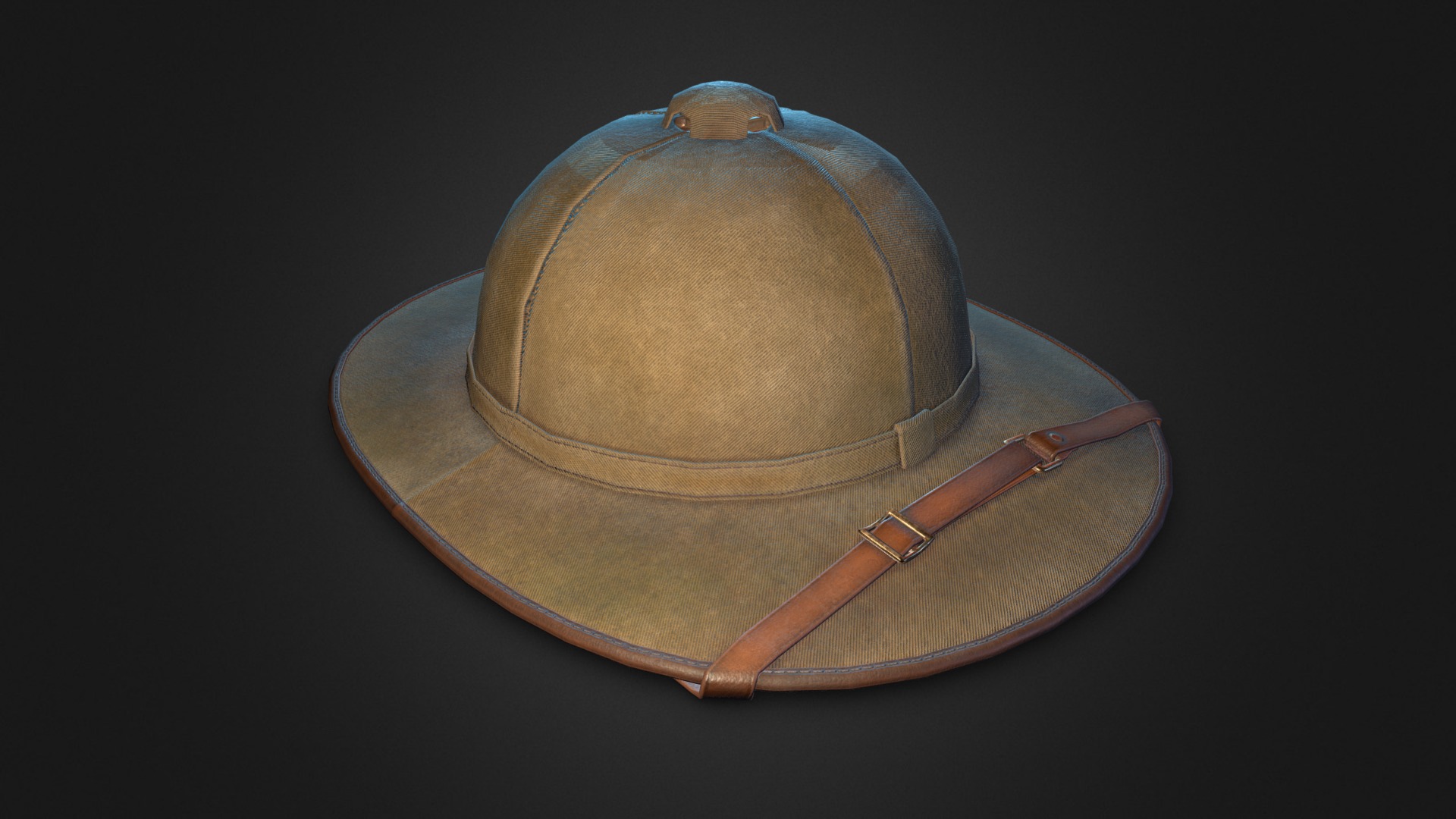 3D model Hat for Travelers - This is a 3D model of the Hat for Travelers. The 3D model is about a hat with a strap.