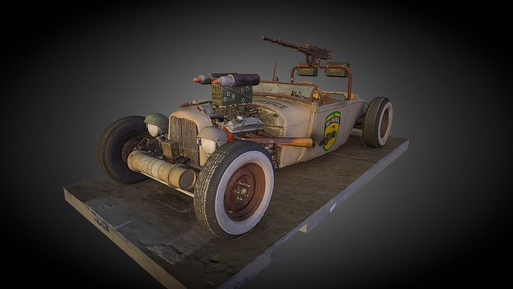 Rat Patrol Theme car 3D Model