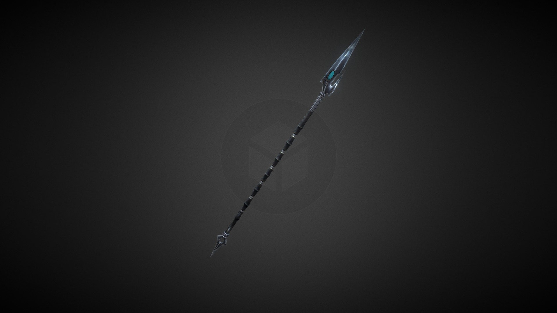 Stylized Frost Demon Spear