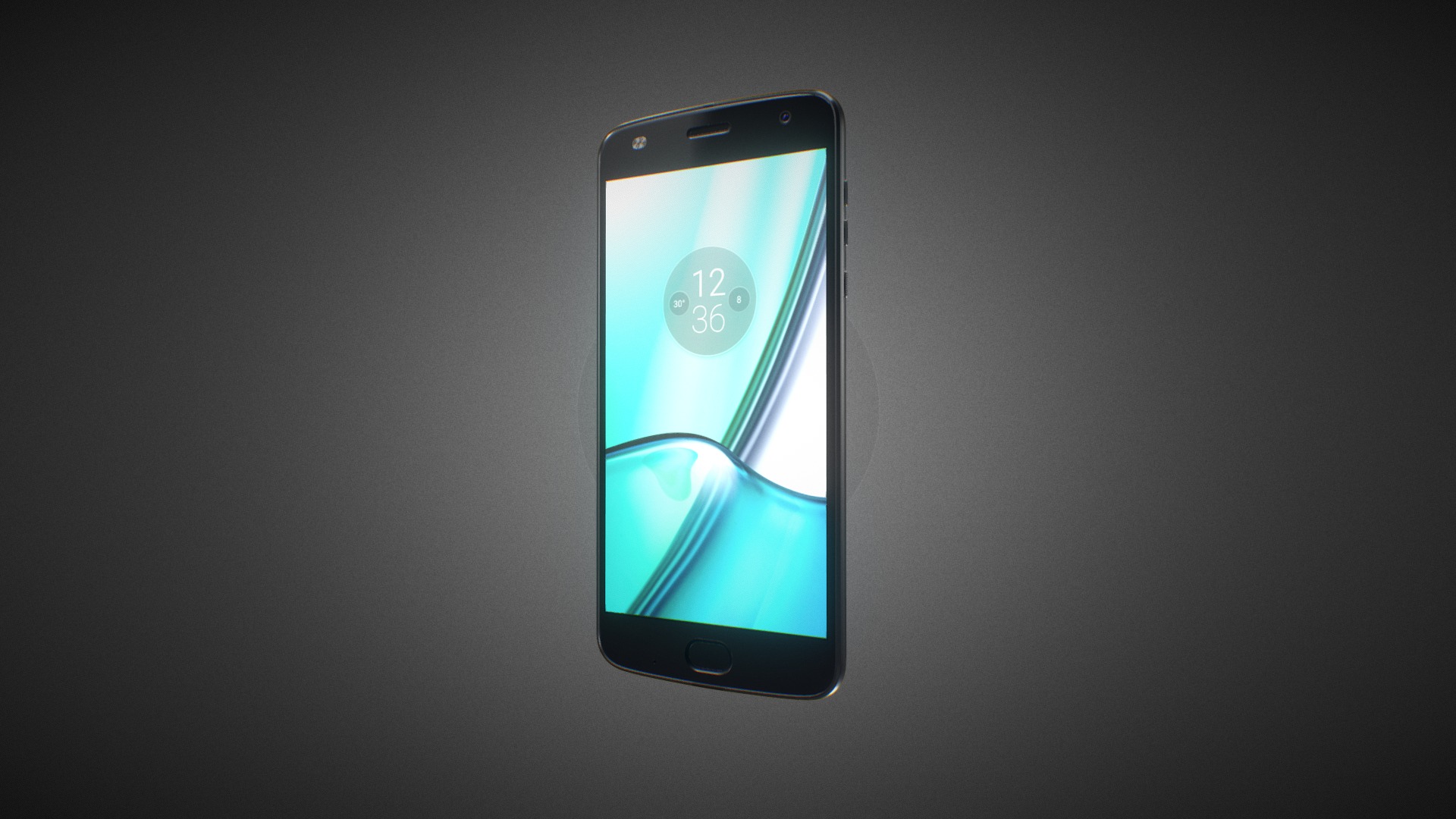 3D model Motorola Moto Z2 Play for Element 3D - This is a 3D model of the Motorola Moto Z2 Play for Element 3D. The 3D model is about a cell phone with a blue light.