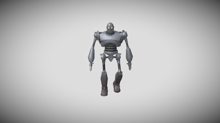 Iron Giant Walk (HIK Rigged) 3D Model
