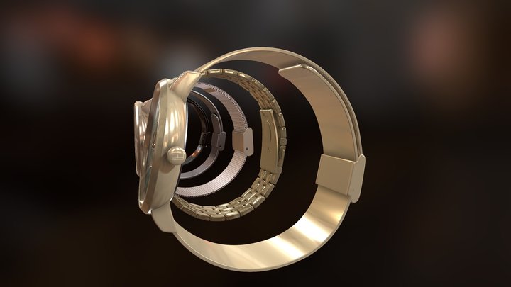 Reloj Hilfigher 5x 3D Model