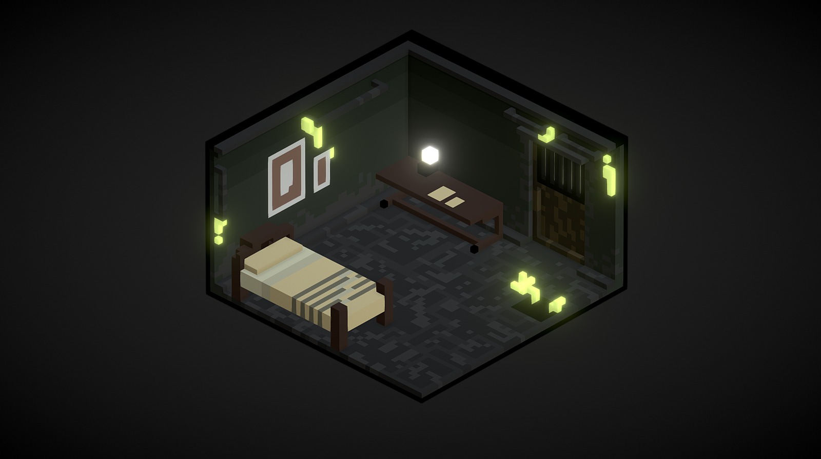 Prison Cell - Download Free 3D model by Victoria V. (@thewolfmouth ...