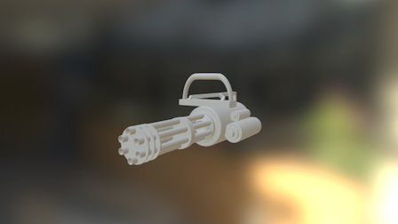 Gatling Gun 3D Model