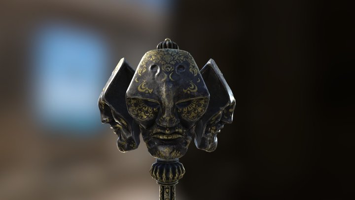 Mace of the Four Paths 3D Model