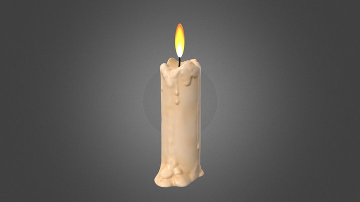 Candle 3D Model