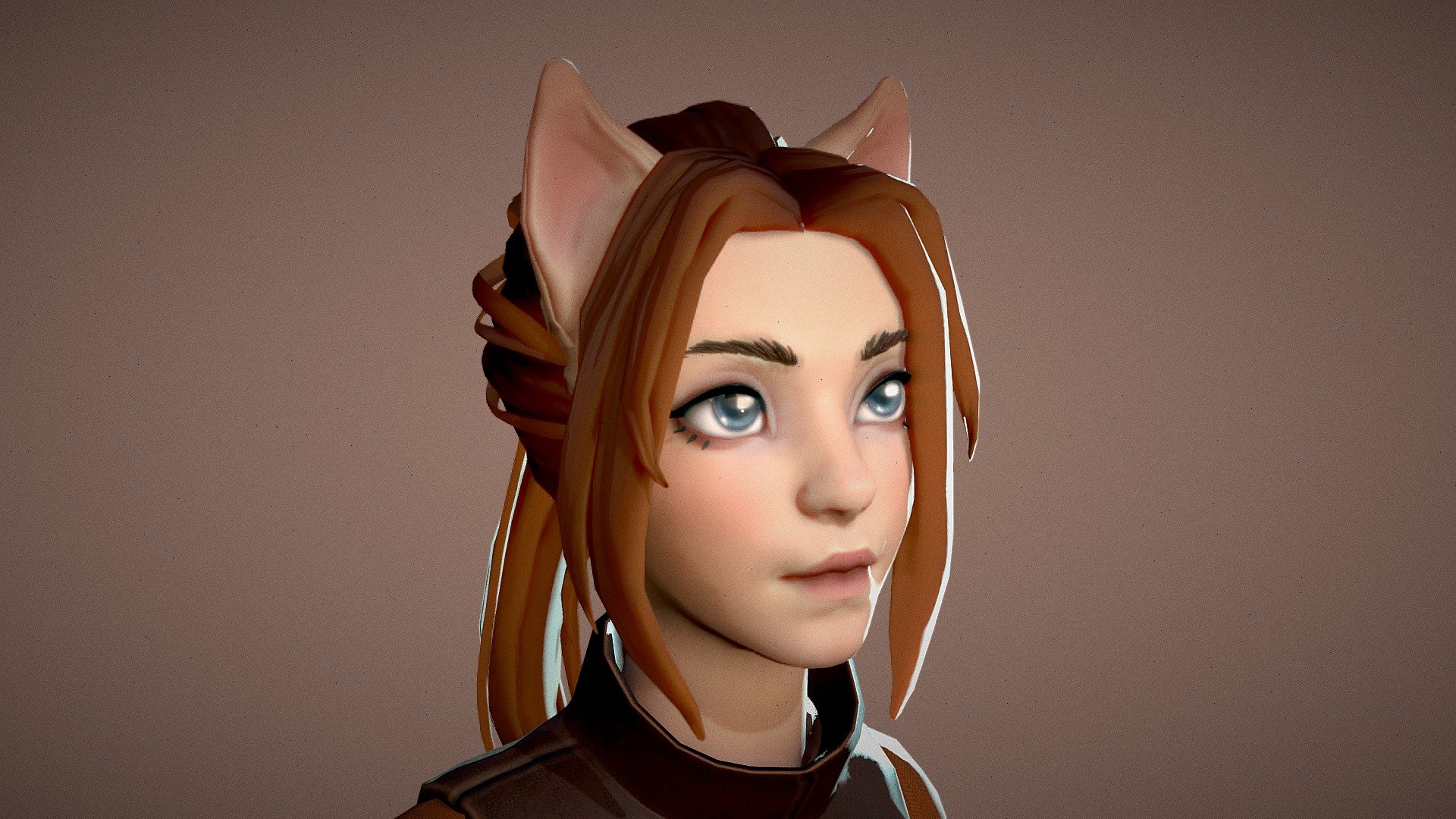 Maya test portrait — Sketchfab embed 3D viewer
