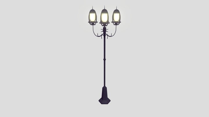 Iron Lamppost (Inspired by Rec Room) 3D Model