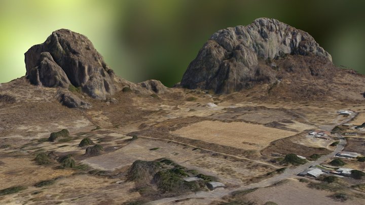 Archaeological Site of Chalcatzingo, Morelos. 3D Model