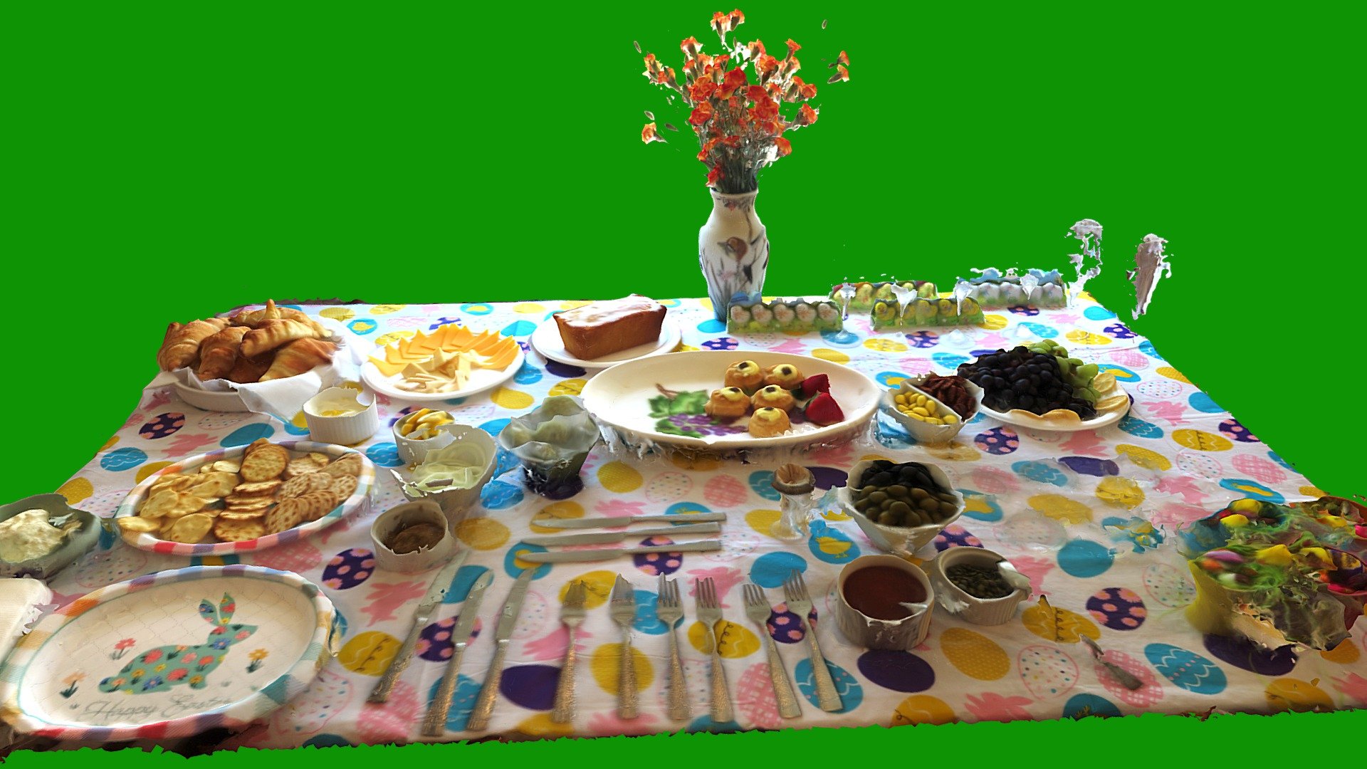 Easter Snack Table Buy Royalty Free 3D model by John Toeppen
