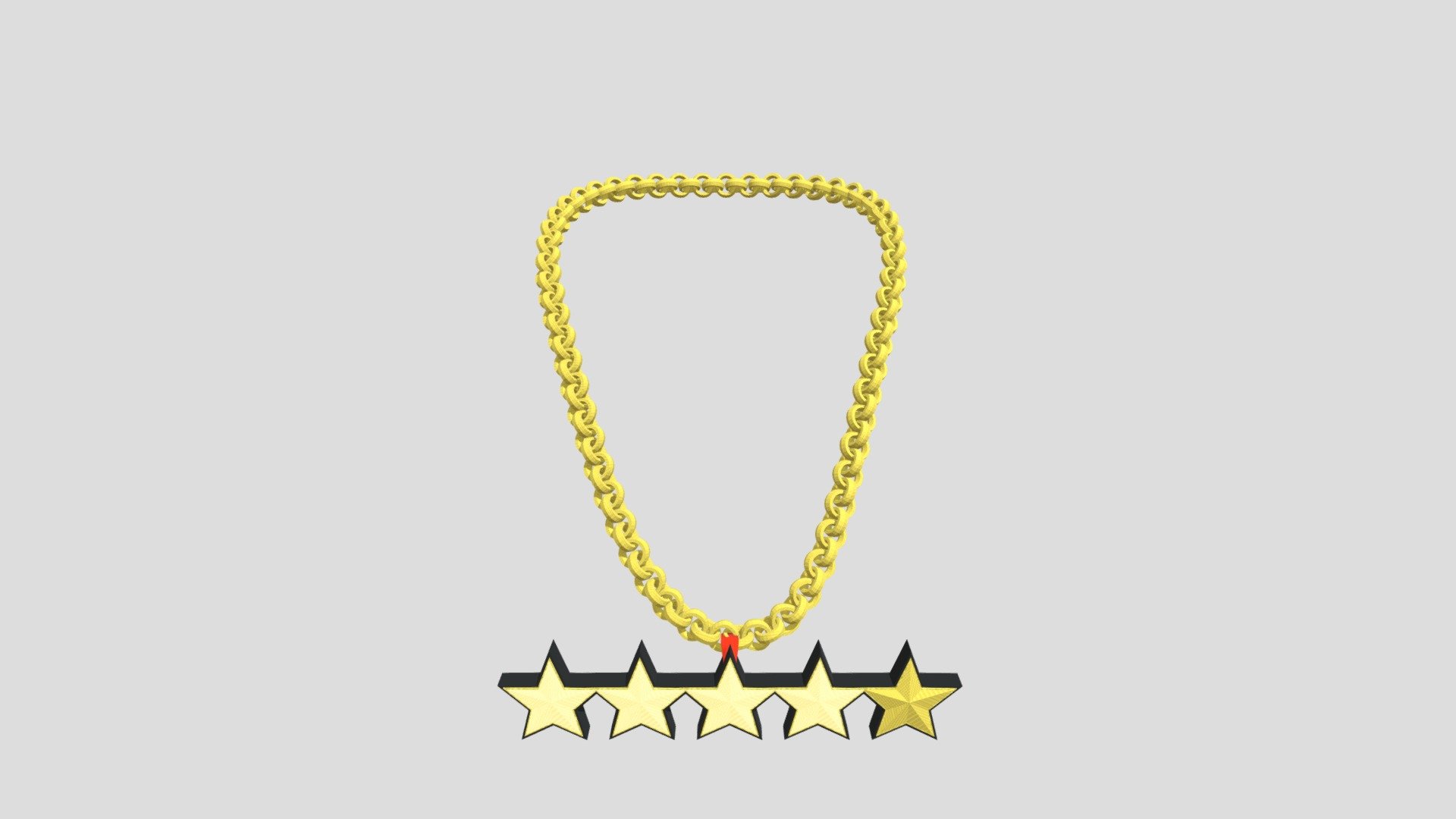 Four Stars Necklace - 3D model by inksnap [03fee11] - Sketchfab