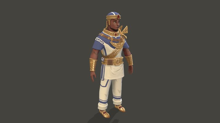 [Student Work] Egyptian Royal Guard 3D Model