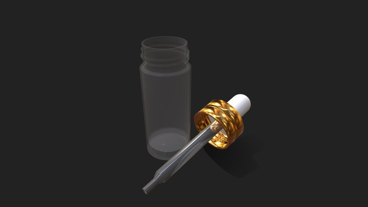Dropper Bottle 10ML 3D Model
