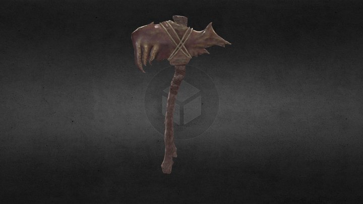 Dreugh Axe 3D Model