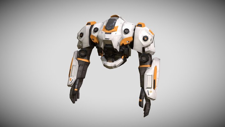 CGG Sci-fi Mech 3D Model