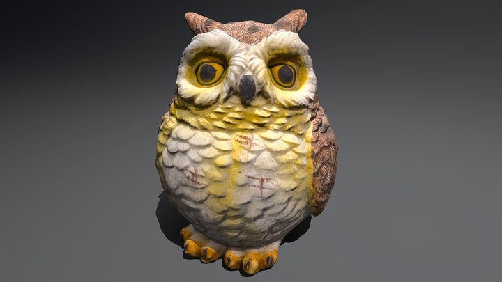 Owl Figure 3D Model