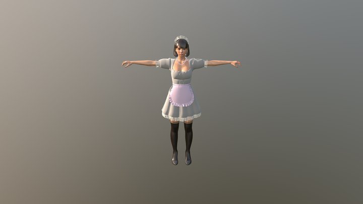 Koyuki Maid 3D Model