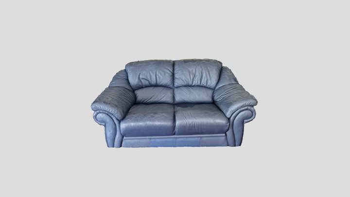 Couch blue 2 3D Model