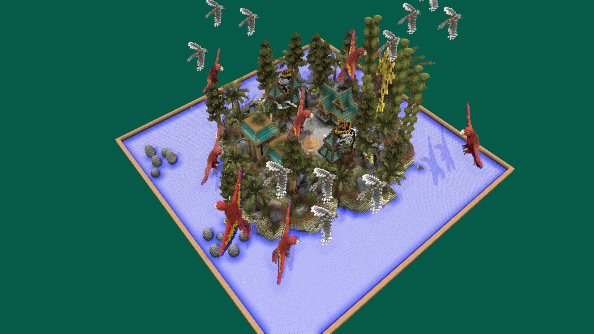 PixelMine | Tropical Lobby - 3D model by PixelMine [04033f3] - Sketchfab