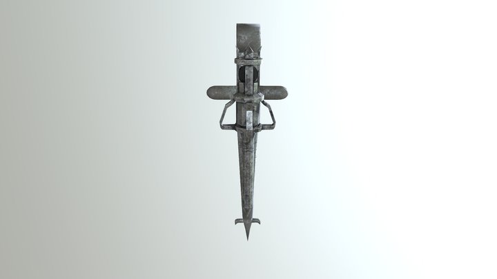 Medieval Torch 3D Model