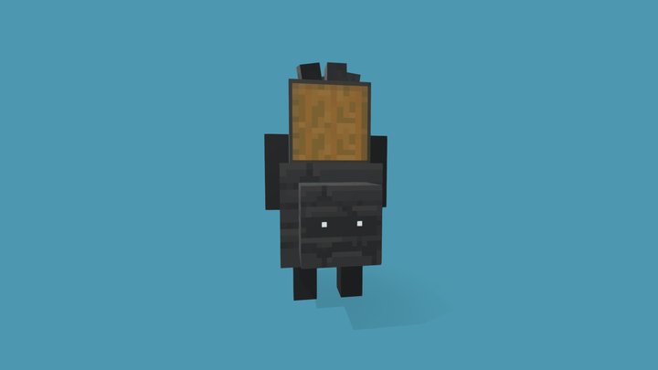 Minecraft Coal Golem 3D Model