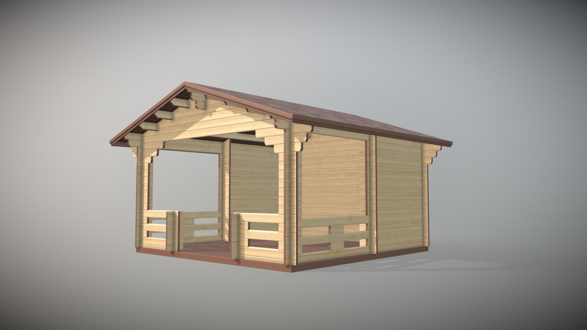 Беседка 4,2х4,2 — Sketchfab embed 3D viewer