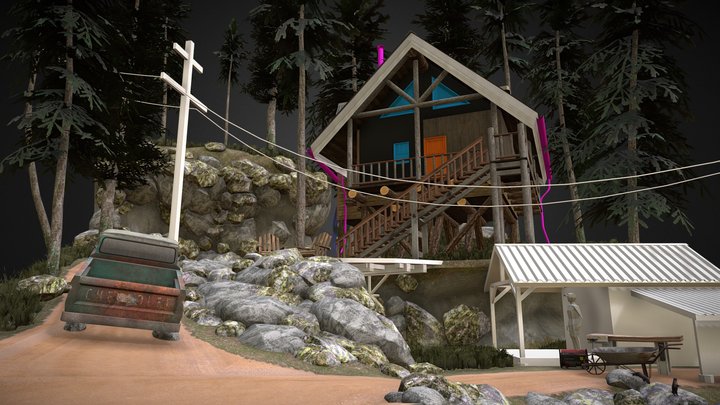 Forest Loner - WIP Diorama 3D Model