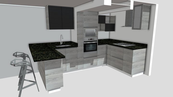 COCINA YAMID PEREA GRIZZLY 3D Model