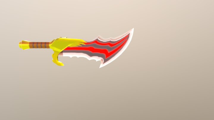 Espada De Kratos - Low Poly 3D Model