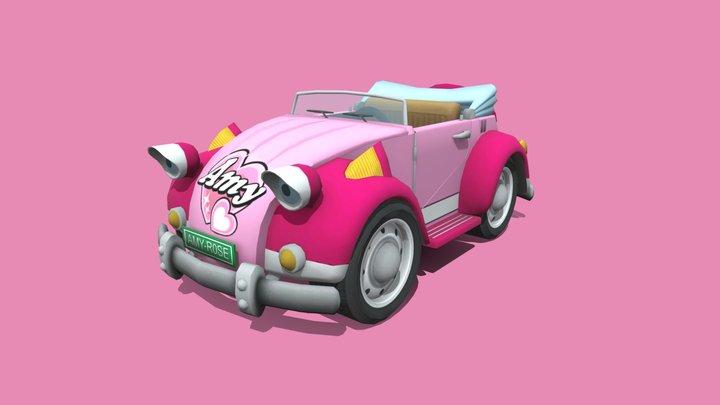 Pink Cabriolet Amy Rose - SSAR 3D Model