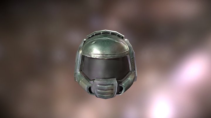 Doom Helmet 3D Model
