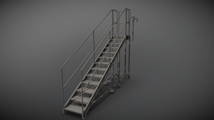 Escada Móvel - Moving ladder 3D Model