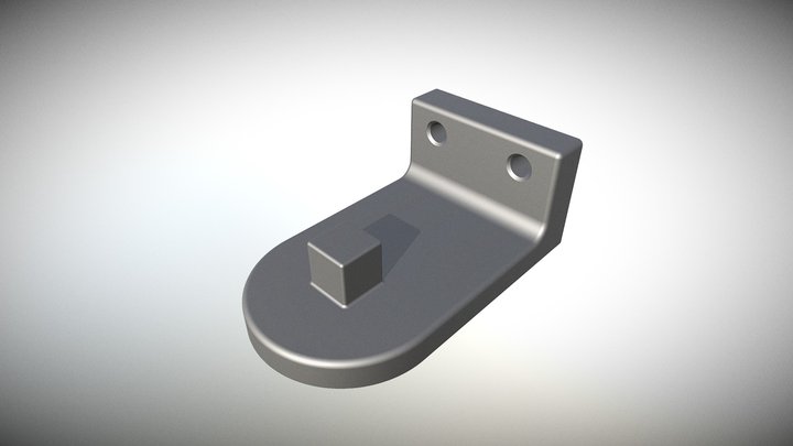 roller blind holder 3D Model