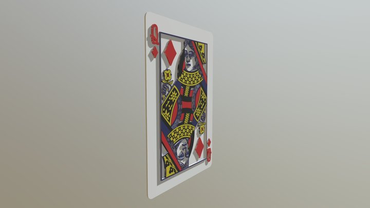 Queen of Diamonds 3D Model