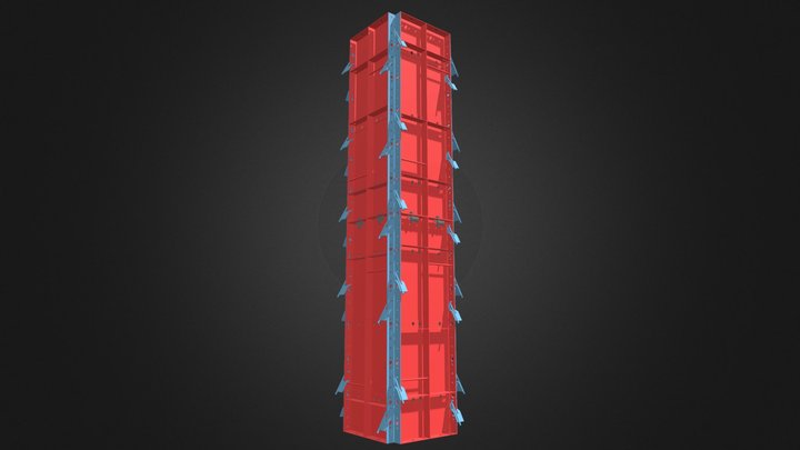 Formaleta-metálica-40x40 II 3D Model