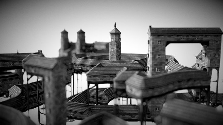 Townscaper export test 3D Model