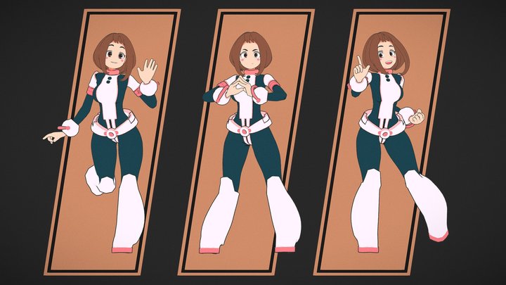 Uraraka Ochako 3D Model